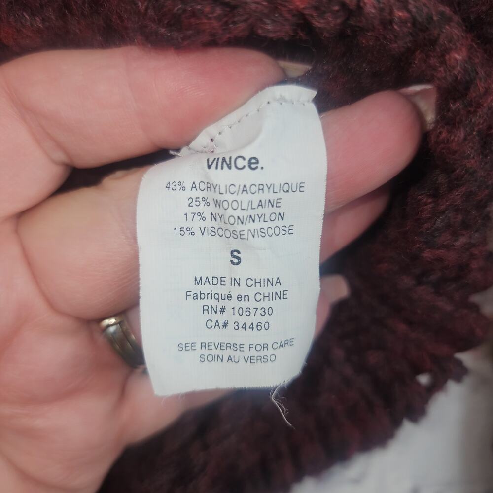 Vince Sweater Womens S Wool Blend Fuzzy Thick cabincore normcore corpcore - Picture 4 of 7